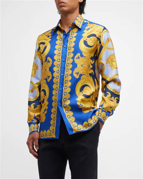 versace silk shirt australia|silk versace shirt men's.